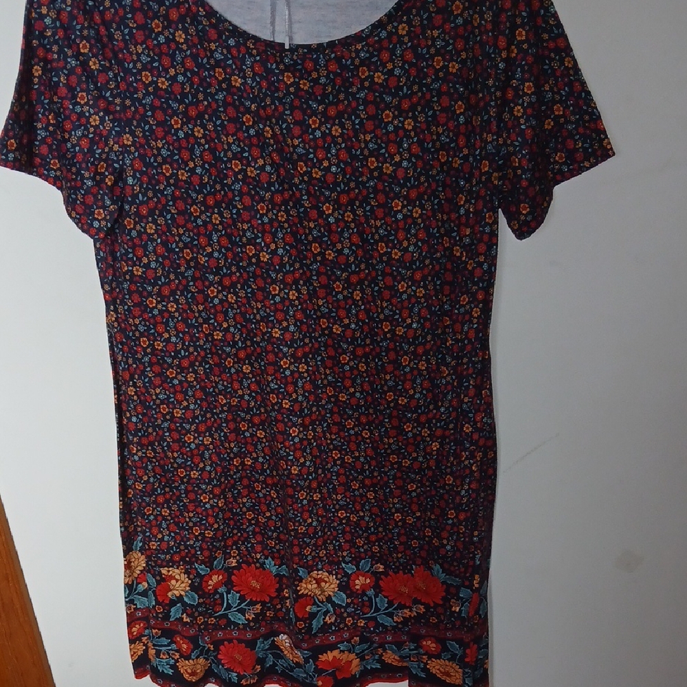 Casual Floral Midlength Dress